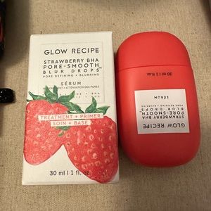 GLOW RECIPE Strawberry BHA Pore-Smooth Blur Drops NEW
